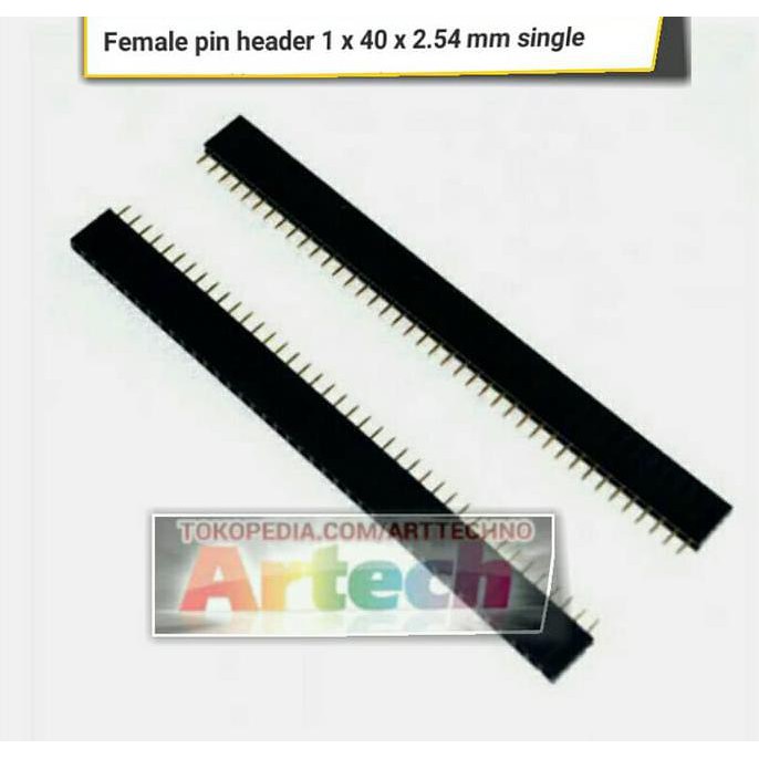 

Hot Produk Pin Header Female 1 X 40 ( 2.54 Mm ) 40 Pin Tbk
