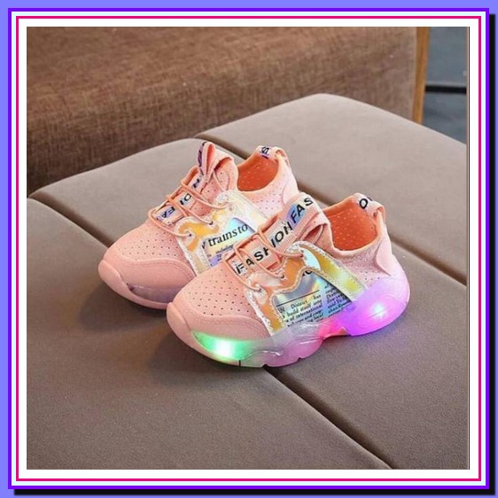 Owner.Jr Sepatu Anak Import Lampu Led Bear Bisa Nyala Kids Shoes Sneak K3125 Sneakers Sepatu Anak Pe