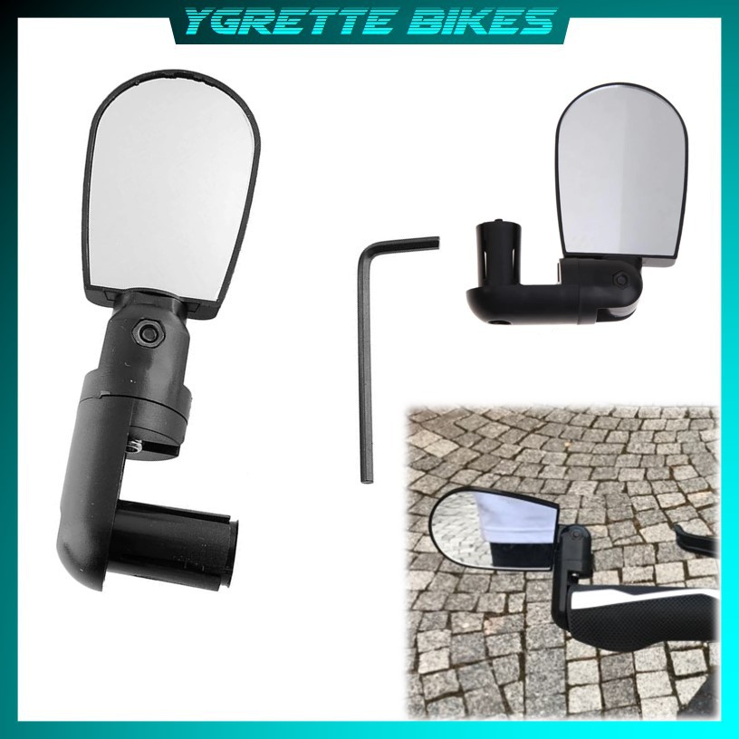 YGRETTE - Kaca Spion 360 Rotate Handlebar Sepeda 1PCS Bicycle Mirror rearview putar rotateable Bike