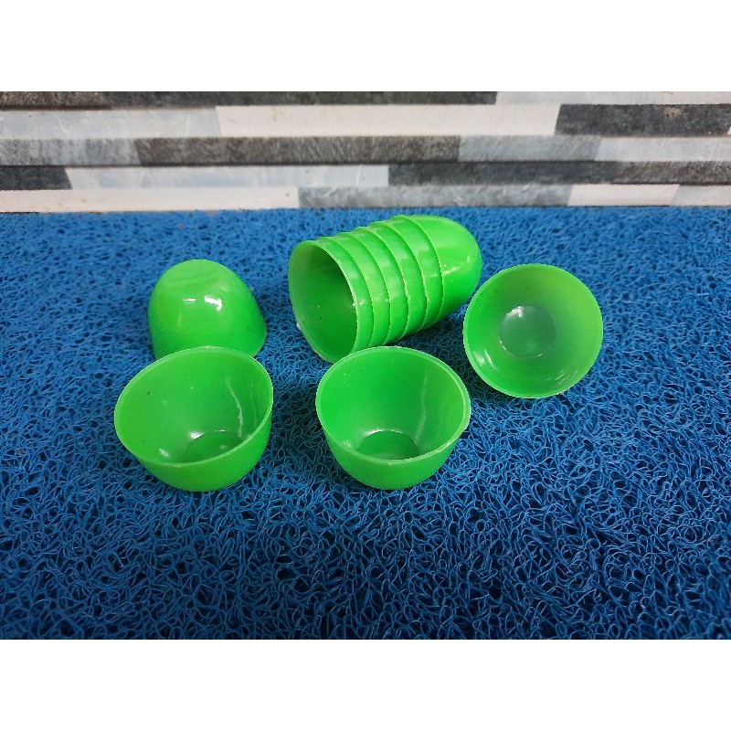 (1pcs) Cetakan kue cucing kecil plastik 4 cm DX - Cetakan puding