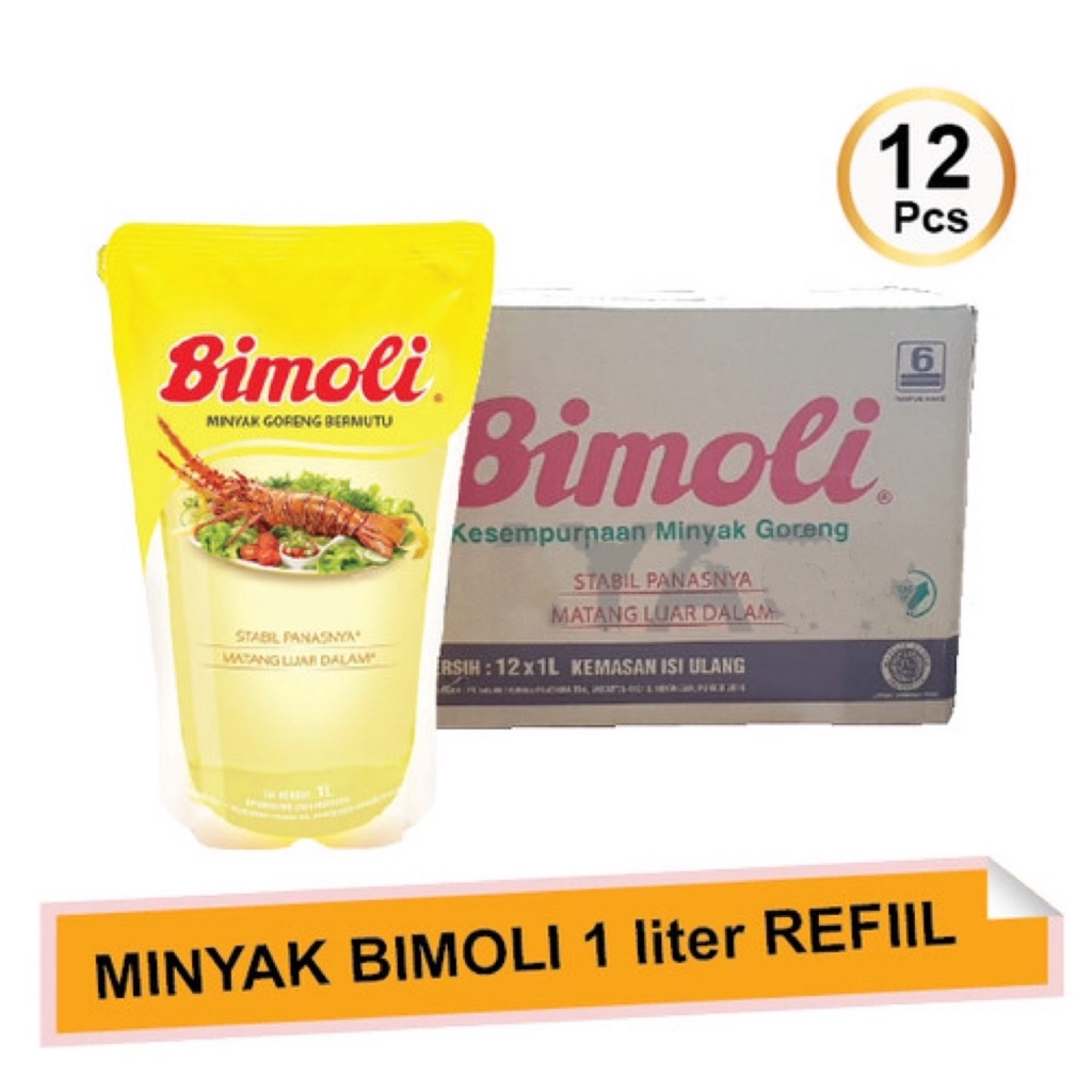 

Minyak Goreng Bimoli 1 L (1 dos isi 12 pc x 1 L)