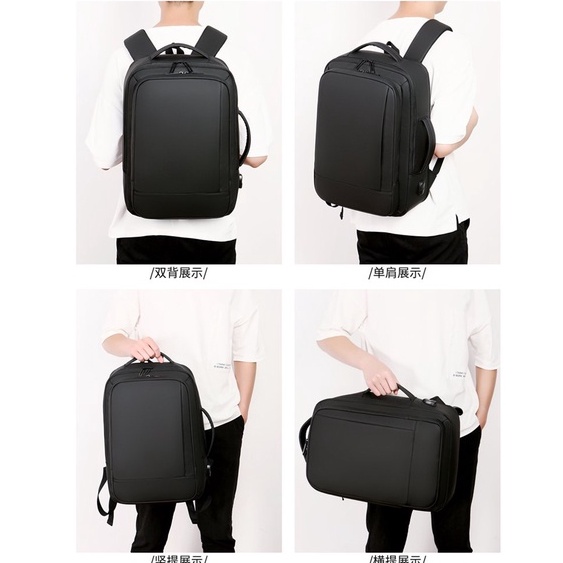 TAS PRIA/TAS RANSEL/TAS PUNGGUNG/TAS BASCKPACK/TAS LAPTOP+USB Slot+Expanding/tas murah [IMPORT]