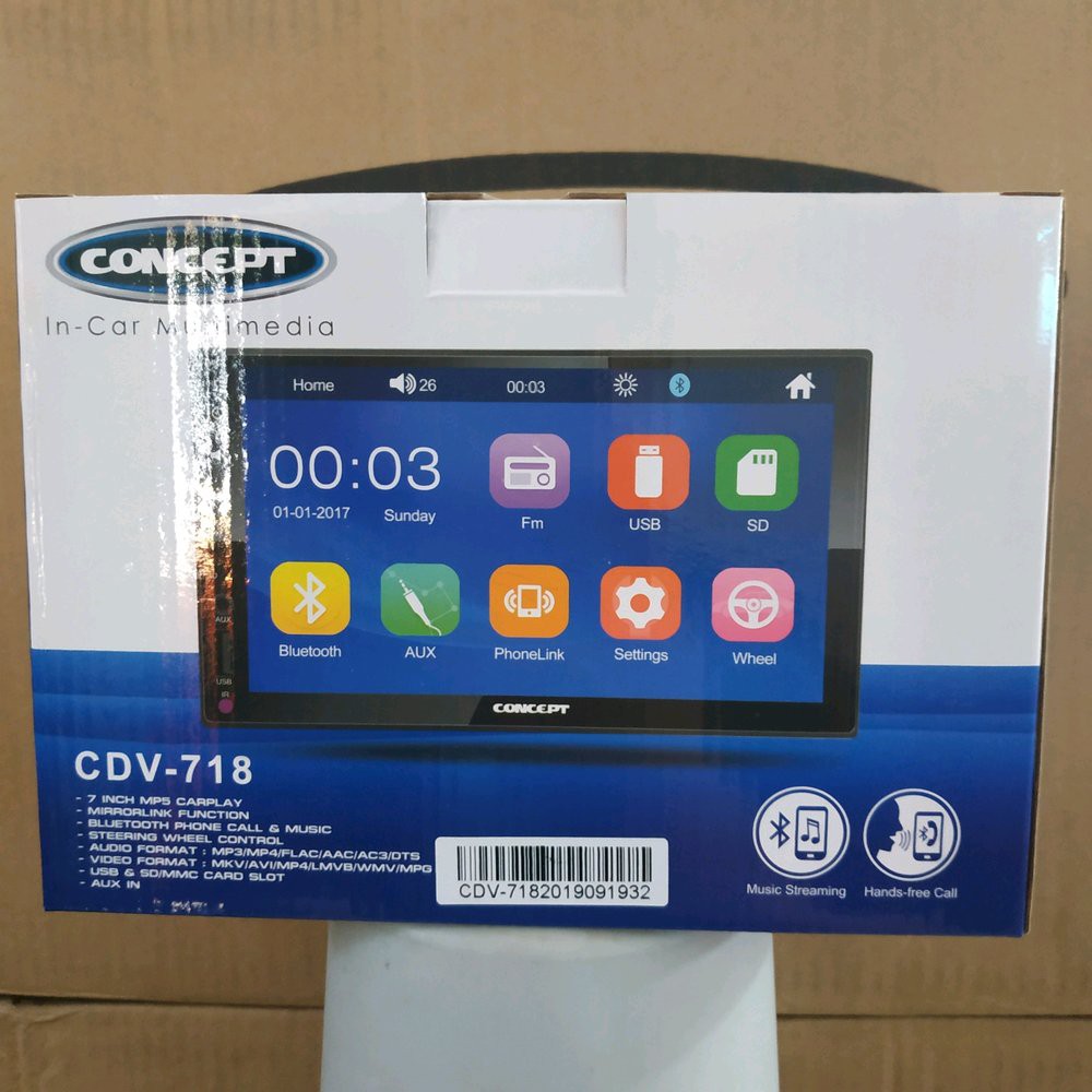 Doubledin Mirrorlink AVI 1800DS - Tape Mobil Mirrorlink AVI 1800 DS - Head Unit Mirrorlink