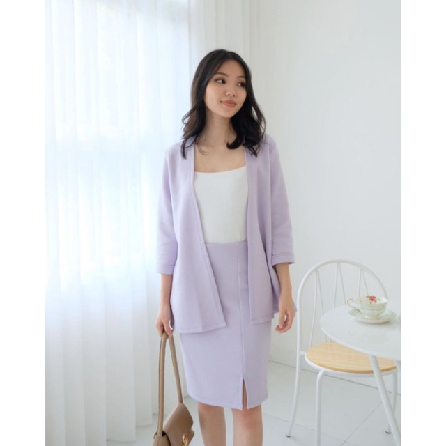 One Set Skirt Cardy Formal Casual