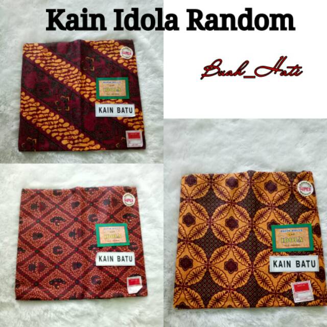 KAIN JARIK BATIK IDOLA KAIN BATU IDOLA  / SARUNG BATIK /KAIN BATIK SARIMBITAN / SERAGAMAN