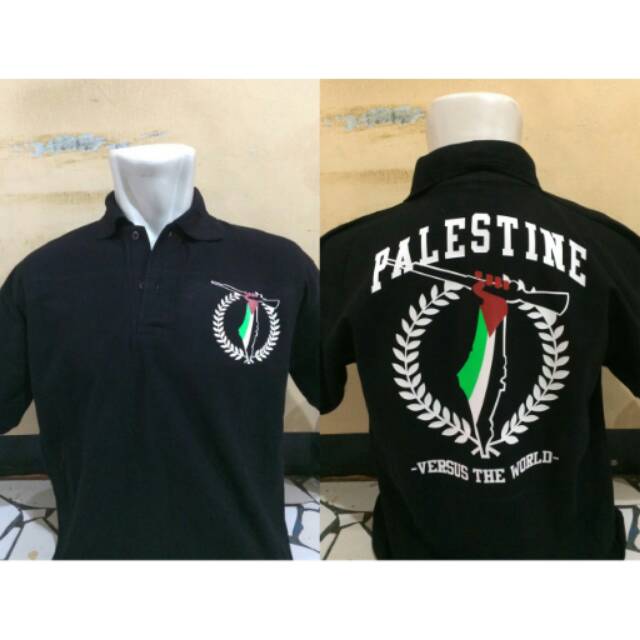 kaos kerah/polo shirt keren ISLAM PALESTINA 02