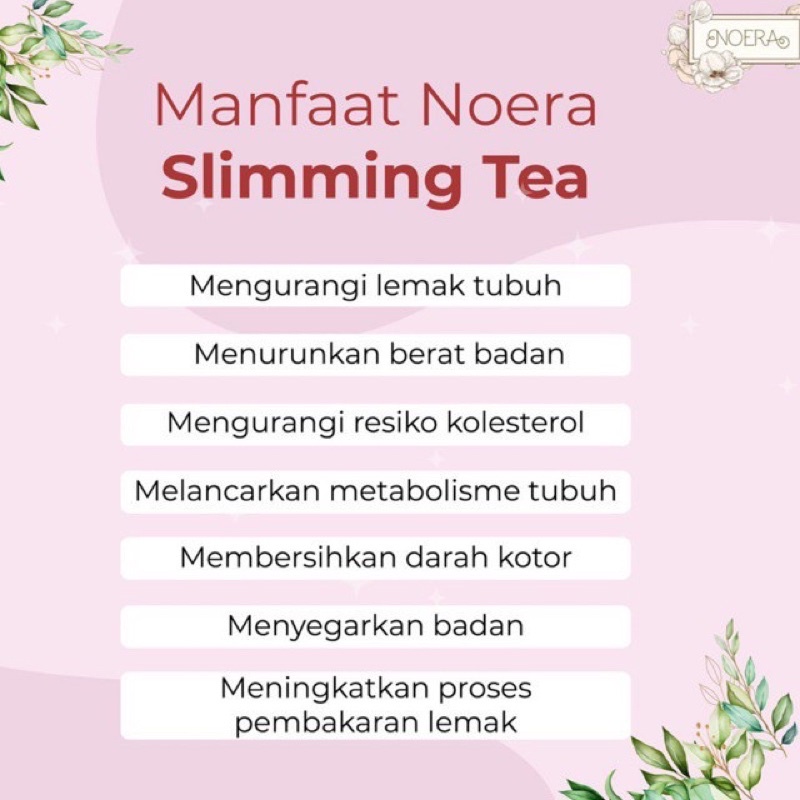 Noera Slimming Tea | Teh Pelangsing Herbal Alami by Noerabeautycare