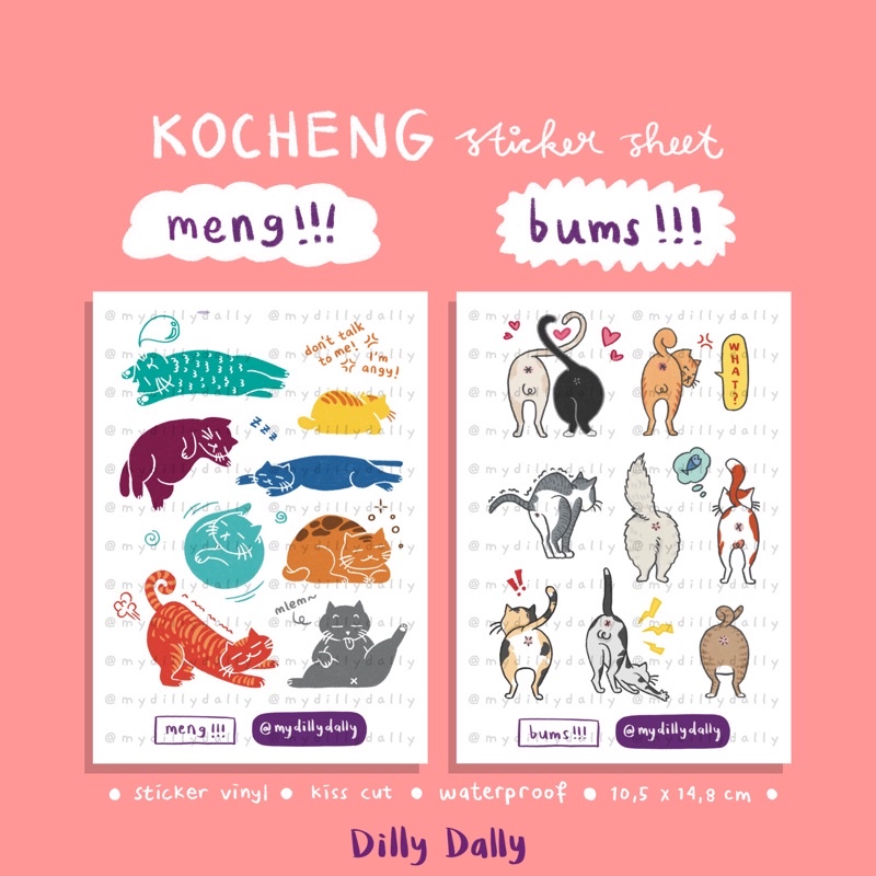 

DILLY DALLY Sticker Sheet - KOCHENG