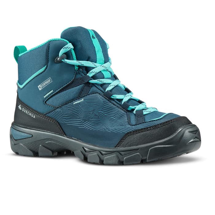 Quechua Sepatu Gunung Anak MH120 Girl Waterproof Hijau - 8546020 - 36