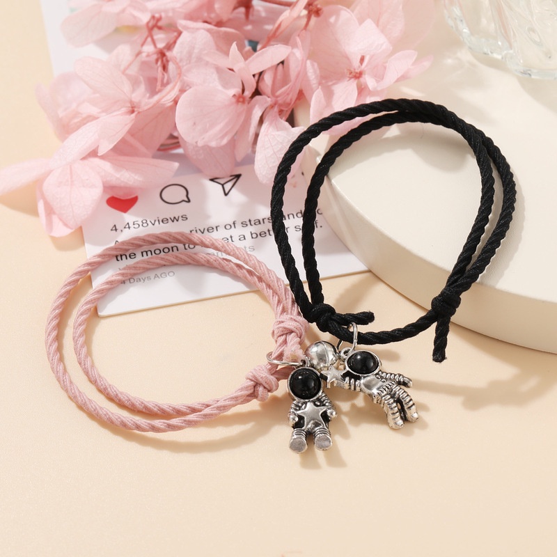 Gelang Couple Magnet Pelangi/Spaceman/Cinta Imut Mode Korea-5