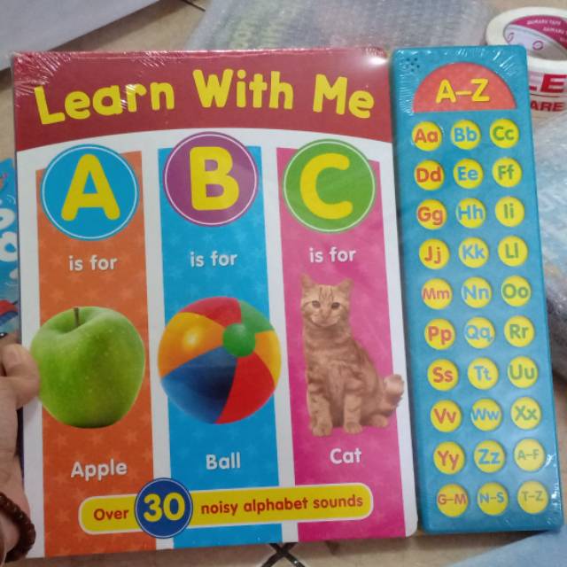 LEARN WITH ME ABC - SOUND BOOK - WIPE & CLEAN