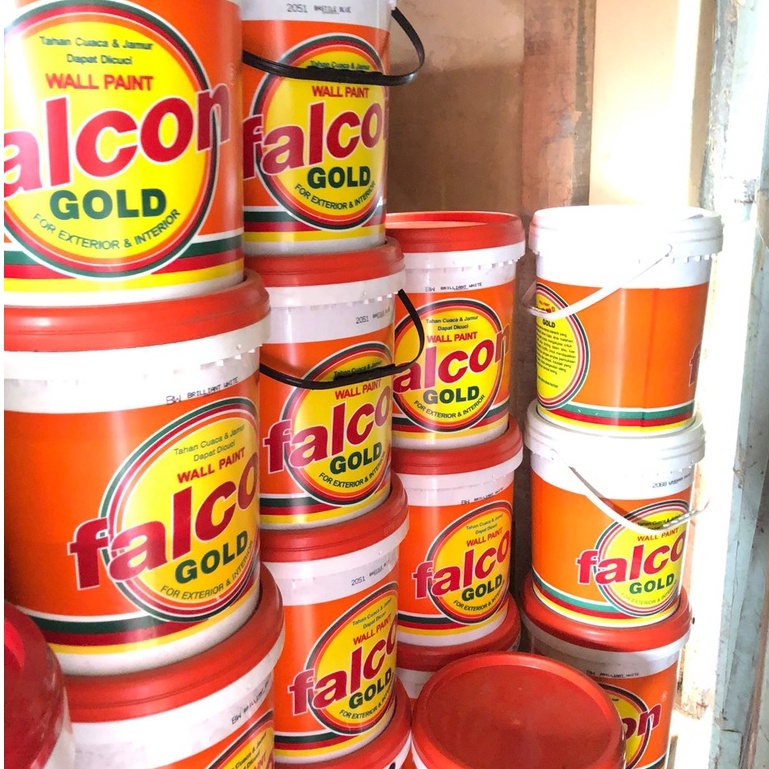 CAT TEMBOK FALCON GOLD 25KG, CAT TEMBOK PAIL 25KG, CAT TEMBOK PUTIH FALCON GOLD, CAT TEMBOK BERKUALI