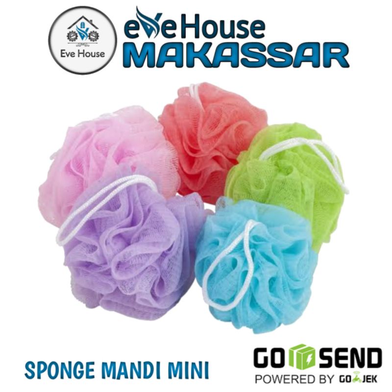 Makassar V24 spon mini mandi shower puff sponge alat mandi