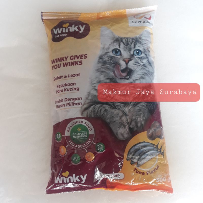 Winky Cat Food 500gr,Tuna Flavor. Pakan Kucing