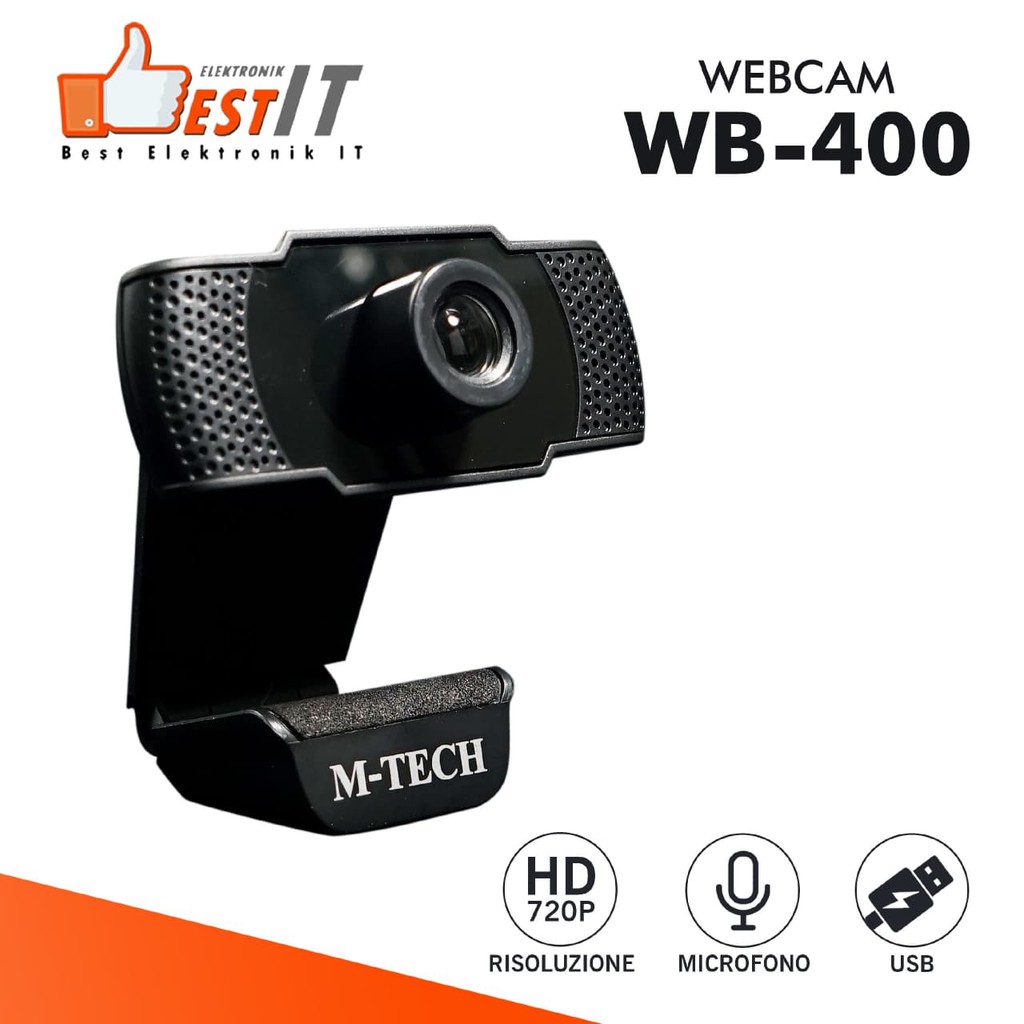 Webcam 720P M-TECH WB400 With Microphone