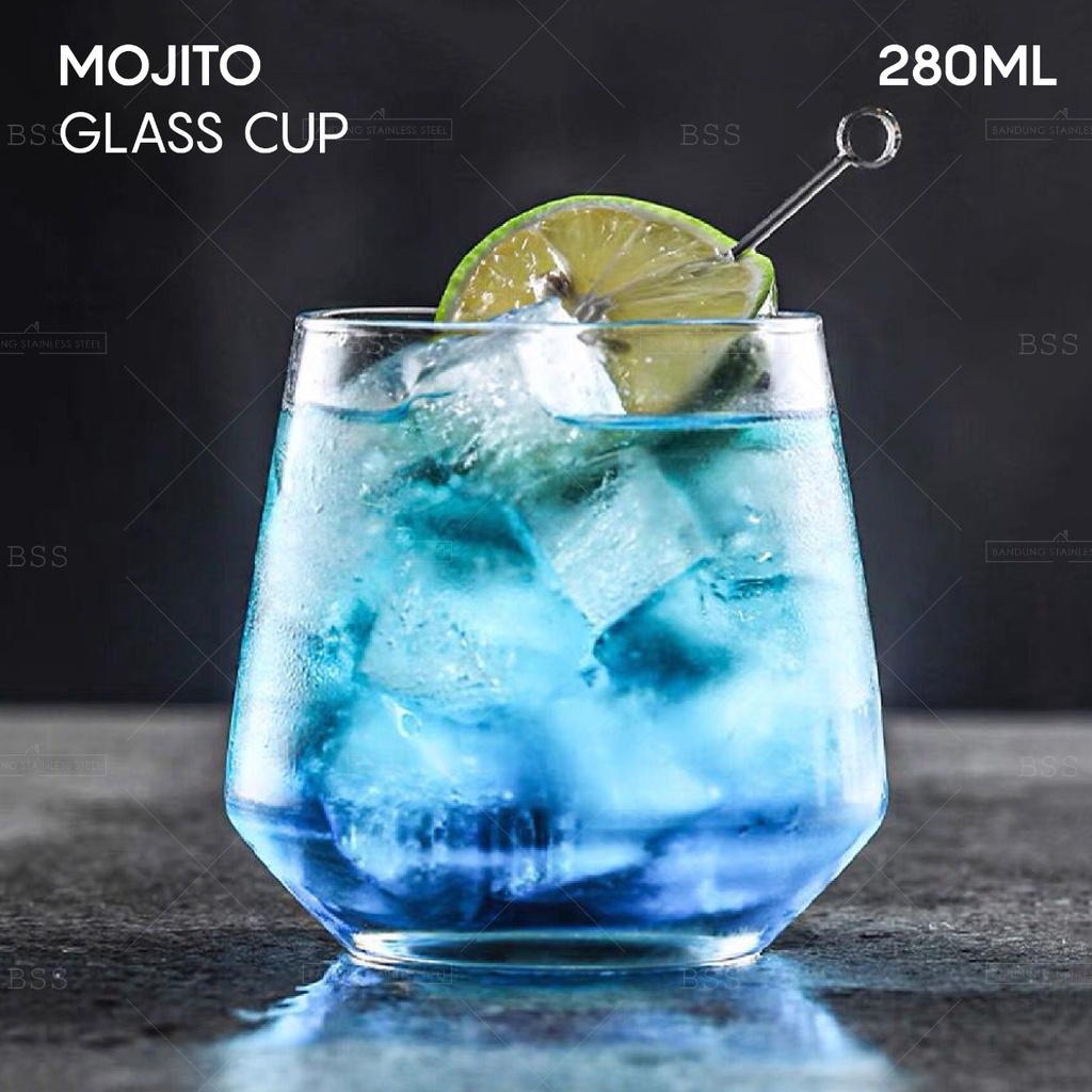 Gelas Mojito Kristal Kaca Wiski Whiskey Cocktail Jus Cantik Drinking Glass