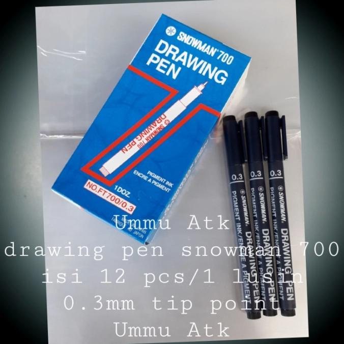 

Drawing Pen Snowman 700.