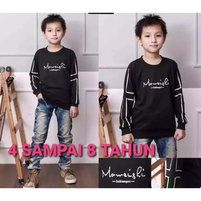 KAOS PRIA LENGAN PANJANG DANALO BAJU PRIA LENGAN PANJANG BAHAN BABYTERRY UKURAN M-L-XL
