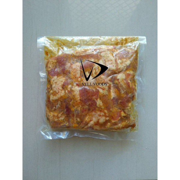 

Babi kum (babi bumbu kuning) 500g