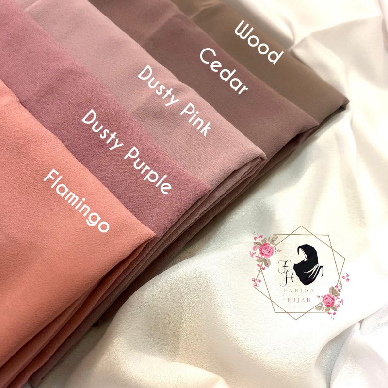 Hijab Pashmina Ceruty Babydoll jahit tepi [ part 1]