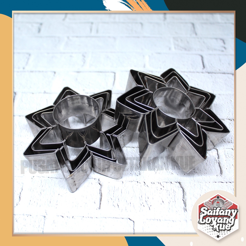 CETAKAN PASTEL TERATAI TEBAL STAINLESS TERMURAH
