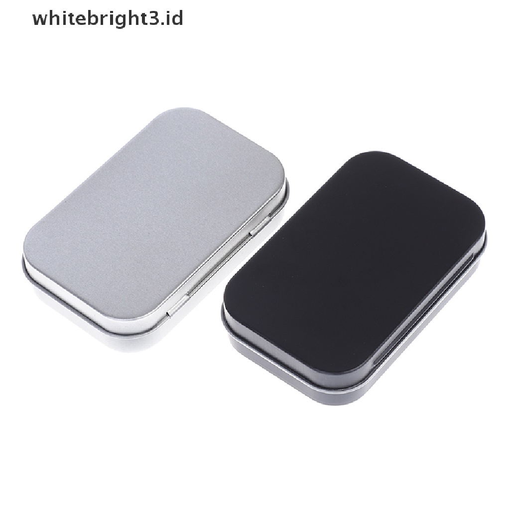 (whitebright3.id) Kotak Kaleng Penyimpanan Uang / Koin / Permen / Kunci Bahan Metal Untuk Survival