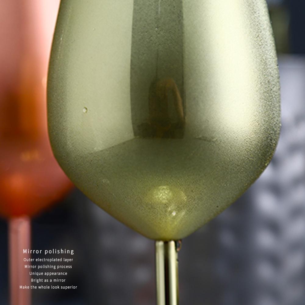 REBUY Gelas Champagne Kreatif Rose Gold Restoran Goblet Bar Alat Gelas Cocktail
