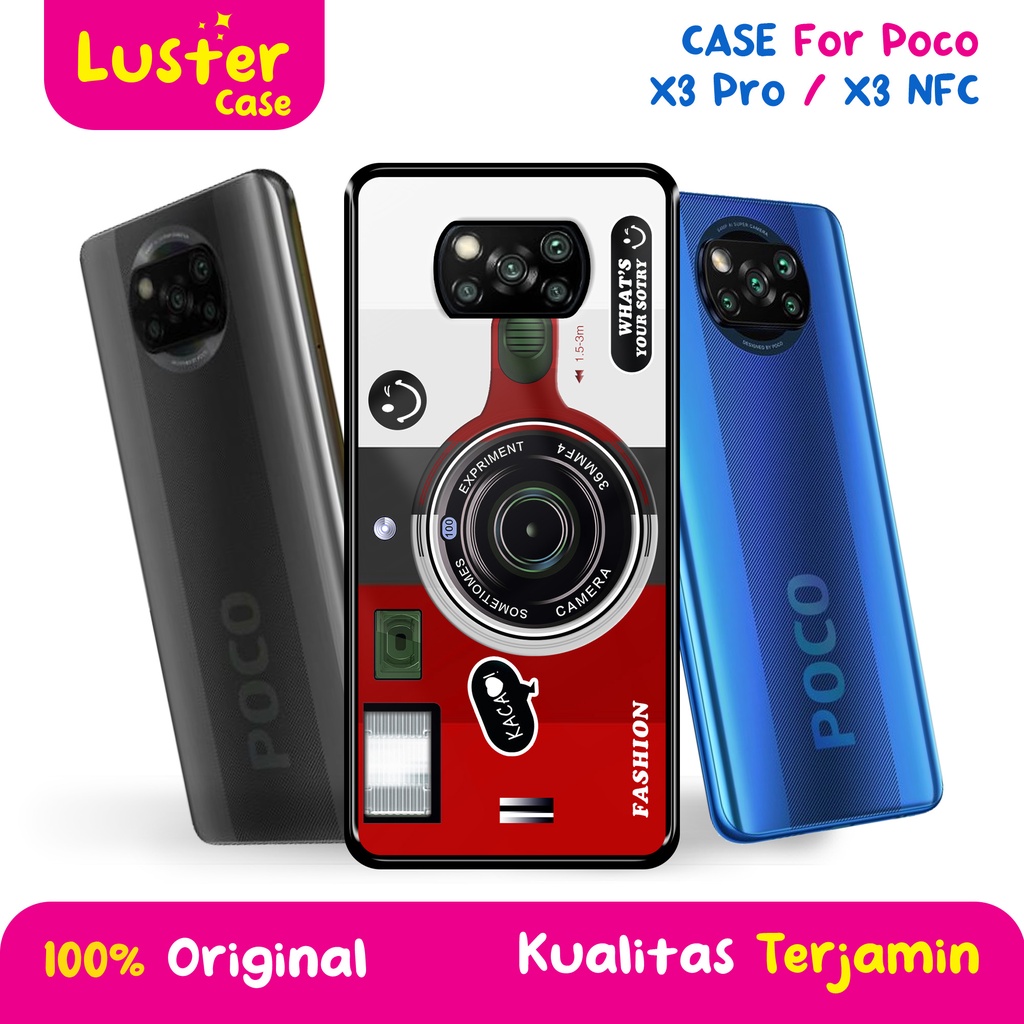 Case POCO X3/X3PRO/X3 NFC Case HP Premium Glossy [ KAMERA ] Casing HP - Softcase Glossy - Softcase P