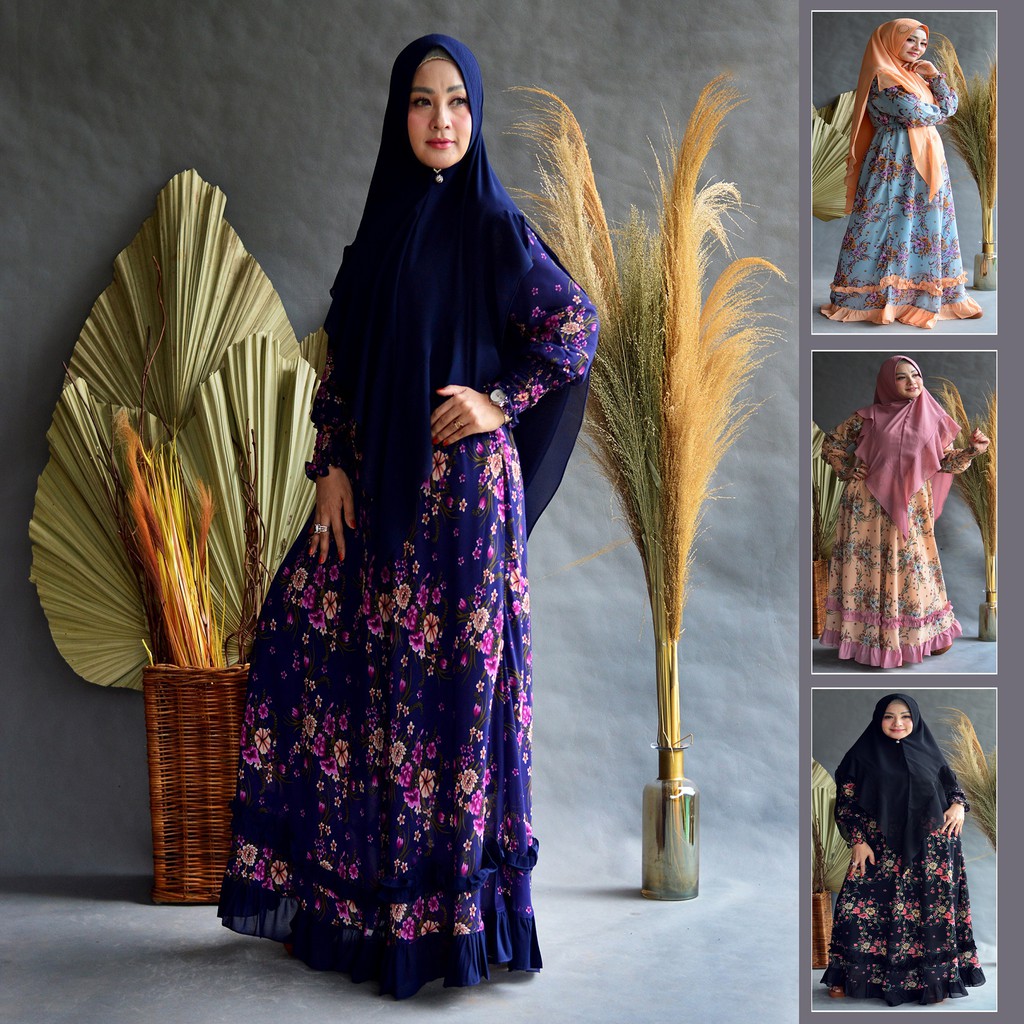 GAMIS MODERN SYARI AZKIYA NAVY