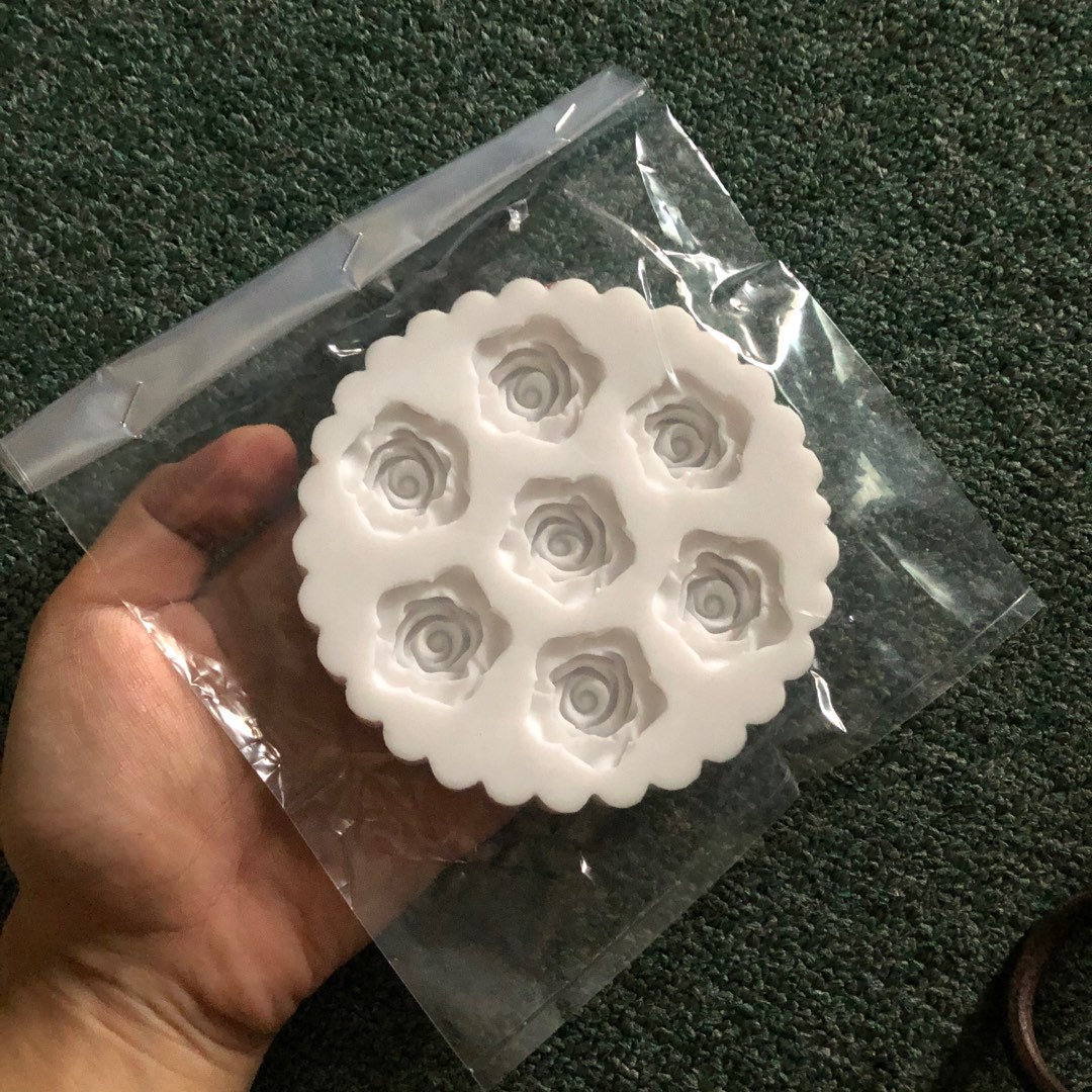 Cetakan Silikon / Silicone Mold Bunga Rose R1