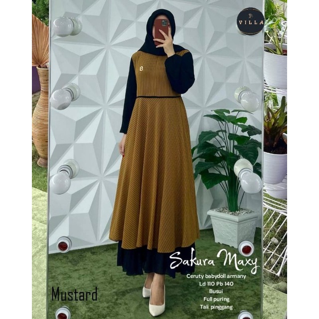 Sakura maxy gamis ceruty armany