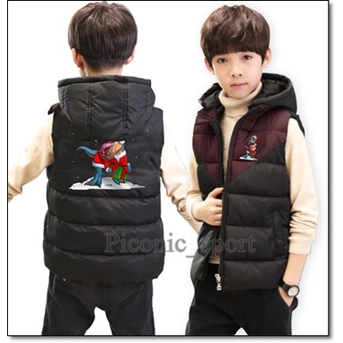 Rompi Jaket Anak | Rompi Anak Musim Dingin Tebal Hangat | Jaket Rompi Kids Parasut Waterproof