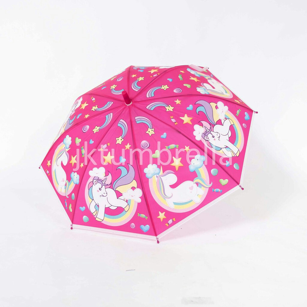 PAYUNG LIPAT ANAK KARAKTER HELLO KITTY LUCU KOREA PEREMPUAN UMBRELLA KIDS MOTIF UNIK IMPORT D49