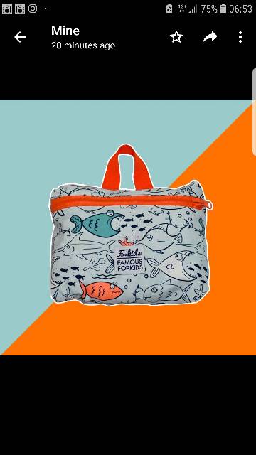 Folding Bag Fish Monster Famekids