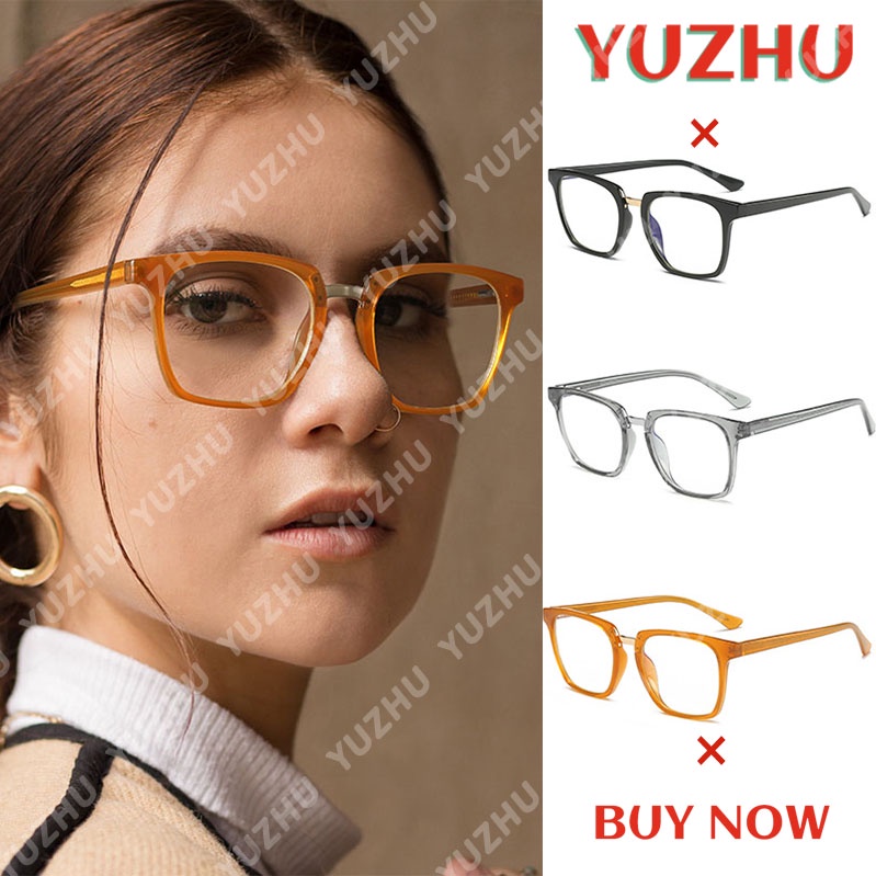 (YUZHU) COD Kacamata Anti Radiasi untuk Wanita Kacamata Cat Eye Western Retro