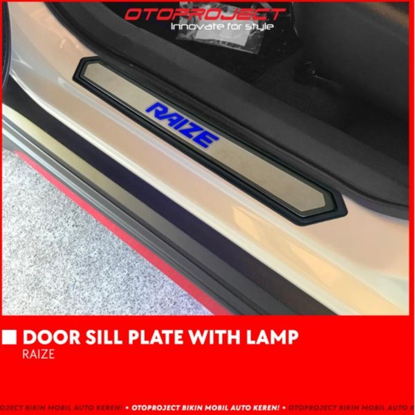 Sillplate Samping Toyota Raize 2021 Door Sill Plate Pintu With Lamp