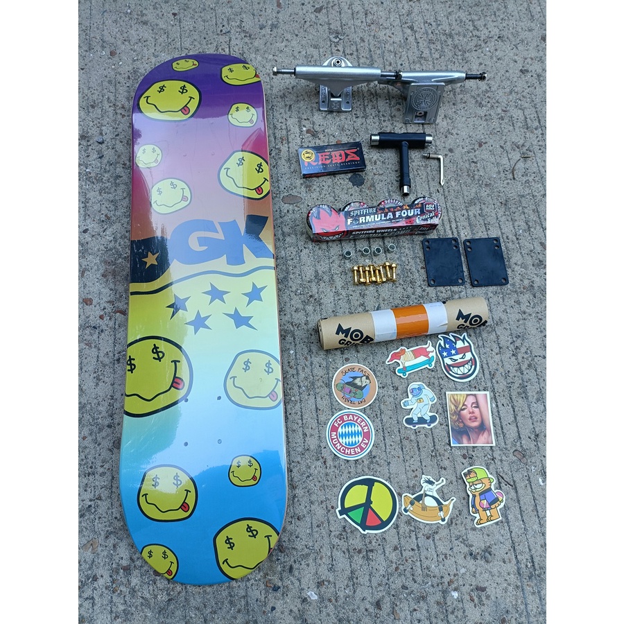 Dgk set Stiker Roda skateboard 3 Lapis Bahan Maple canandian