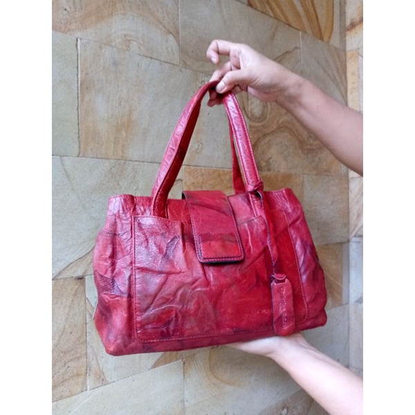 CHRISTIAN ONTANI LEATHER BAG