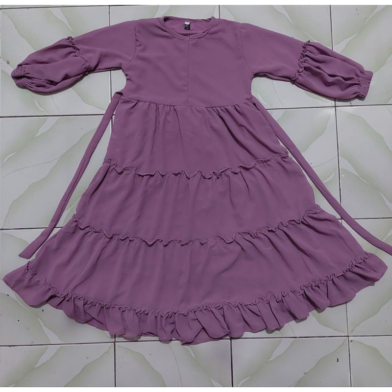 Gamis Anak/Gamis Canda/Gamis Lilac