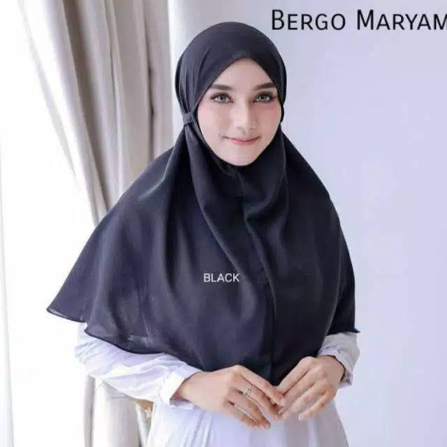 Bergo maryam premium diamond / Hijab Instan bergo maryam tali nonpet-1