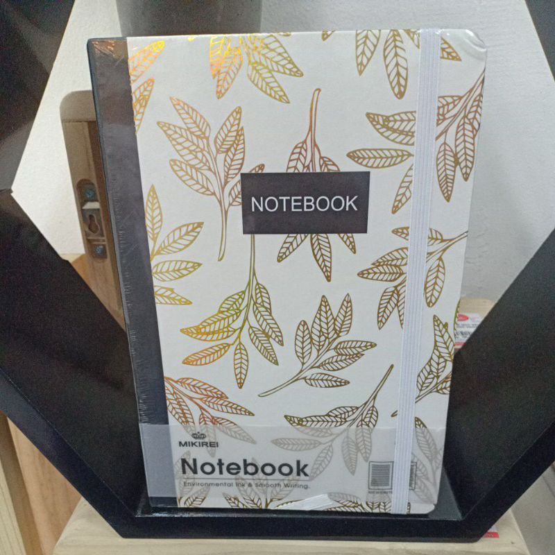 

mikirei notebook A5 BG-8119 Gold leaf series