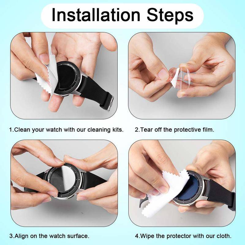 Pelindung Layar Tempered Glass DH 42mm Untuk Samsung Galaxy Watch 4 Classic 46mm 40mm
