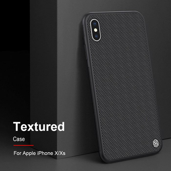 Hard Case Iphone X XS Nillkin Textured Nylon Fiber Casing Original