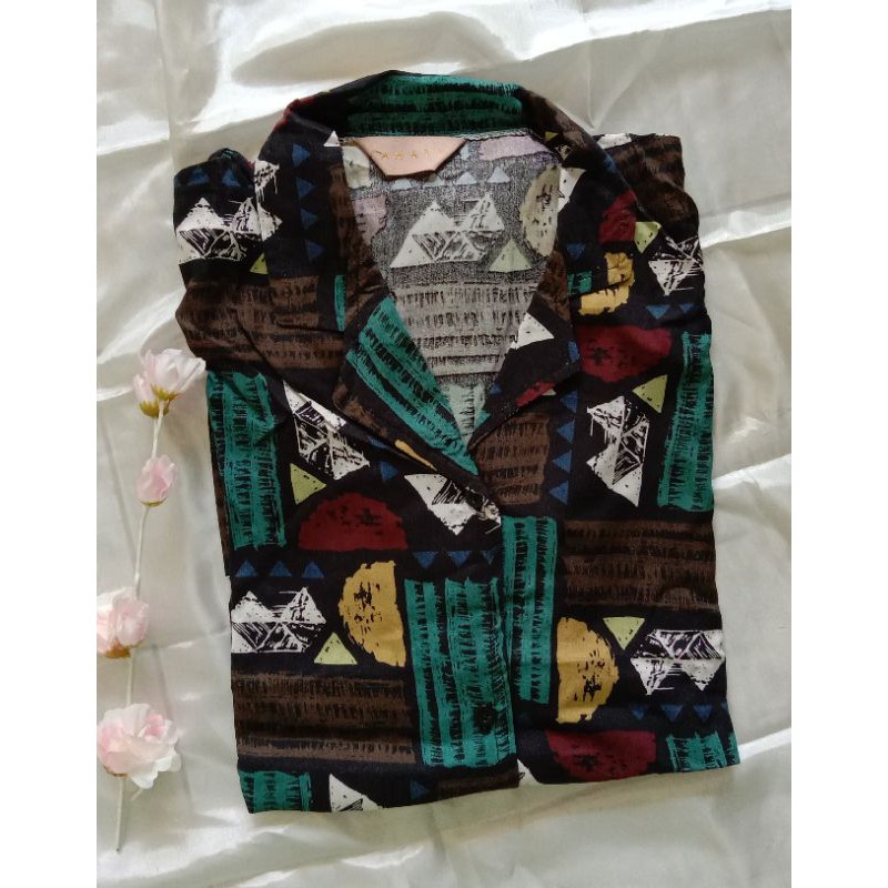 vahayya daster rayon premium selutut full kancing