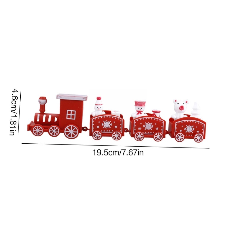 Ornamen Kereta Mini Bahan Plastik Untuk Dekorasi Kue Natal