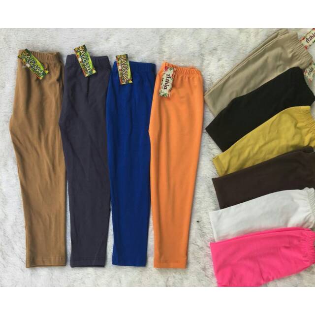 Legging Anak POLOS 1-9 tahun - Celana Anak Bayi Murah - Celana Anak Kaos Promo