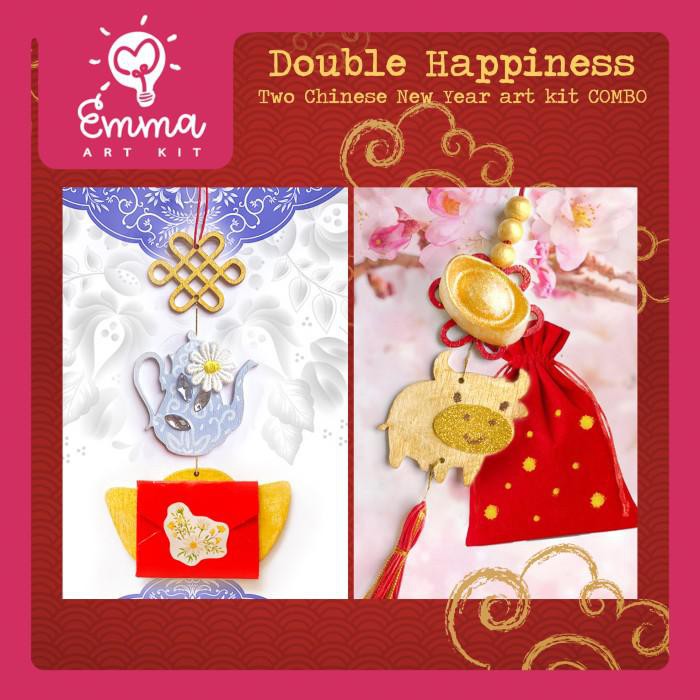 

Art / Double Happiness Chinese New Year Art Kit Combo! Diy Hong Bao / Angpao