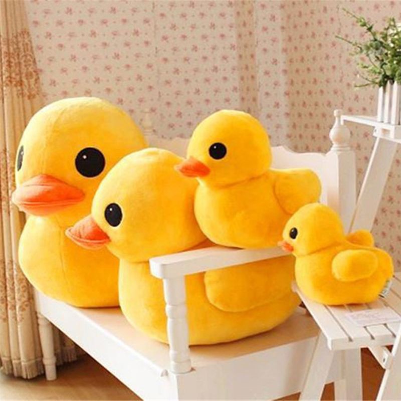 Mary Boneka Bebek Kuning Bahan Plush Untuk Dekorasi Sofa / Hadiah Ulang Tahun Anak