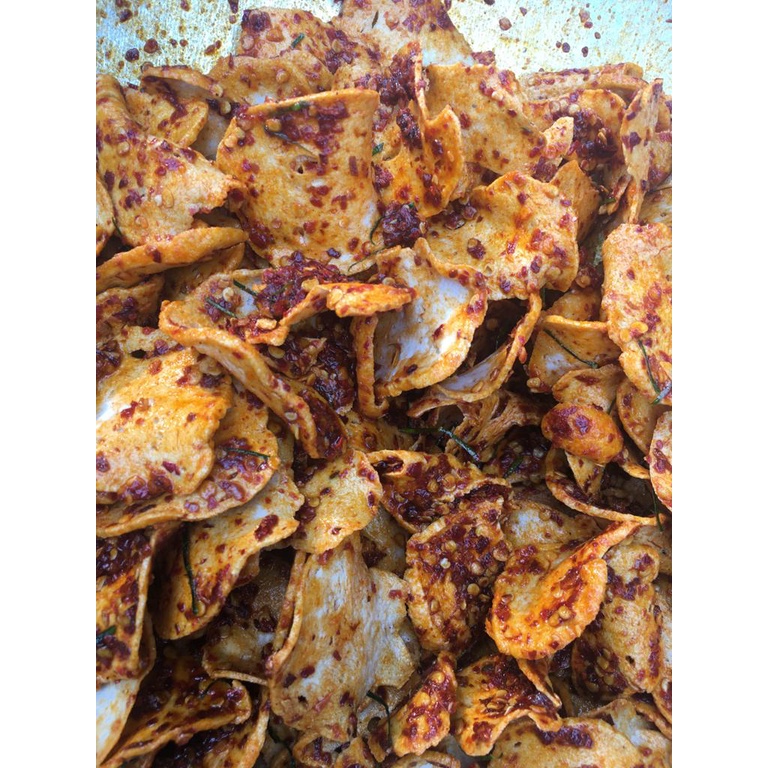 Basreng Pedas Cikruh Daun Jeruk Isi 500g-1