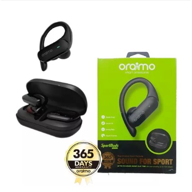 HEADSET BLUETOOTH ORAIMO OEB-E95D TWS SPORT EARBUDS HEADSET v5.0 WIRELESS TOUCH CONTROL GARANSI RESM